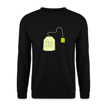 Tea Shirt Funny Saying Ambiguous Gift - Unisex Sweatshirt - black - Front - Alina (178cm) & Michal (187cm)