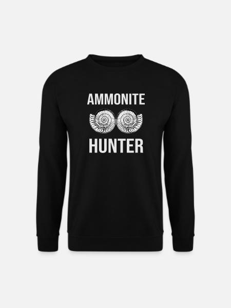Ammonite Hunter fossil - Unisex Sweatshirt - black