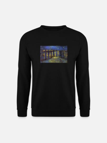 Van Gogh art peinture T-shirt - Sweat-shirt Unisexe - noir