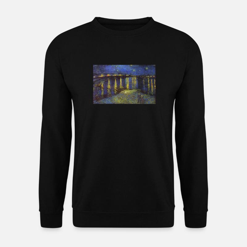Van Gogh Kunst malerei T-Shirt - Unisex Pullover - Schwarz