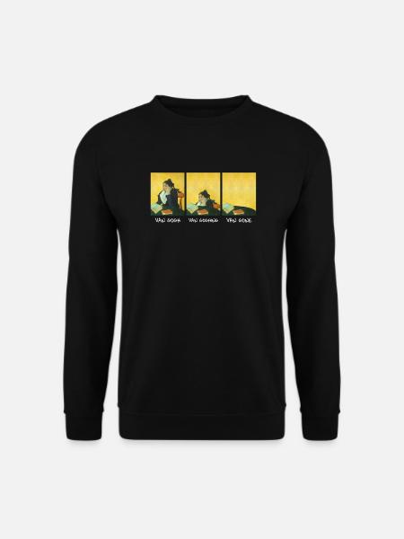 Lustiges Van Gogh Van Goghing Van Gone - Unisex Pullover - Schwarz