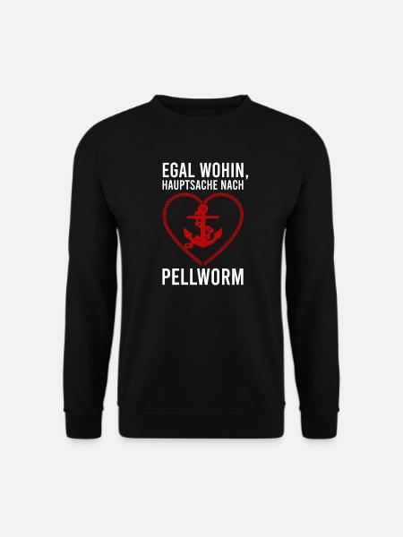 Schönes Pellworm Reisen Nordsee Insel Urlaub - Unisex Pullover - Schwarz