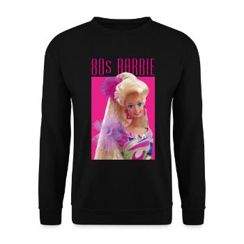 Barbie Portrait Caractère Années 80 - Sweat-shirt Unisexe - noir - Devant - Alina (178cm) & Michal (187cm)