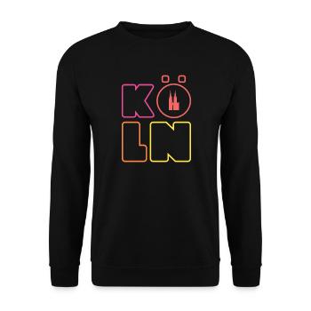 Cologne Carnival Souvenir Carnival Graphics Cologne - Unisex Sweatshirt - black - Front - Alina (178cm) & Michal (187cm)