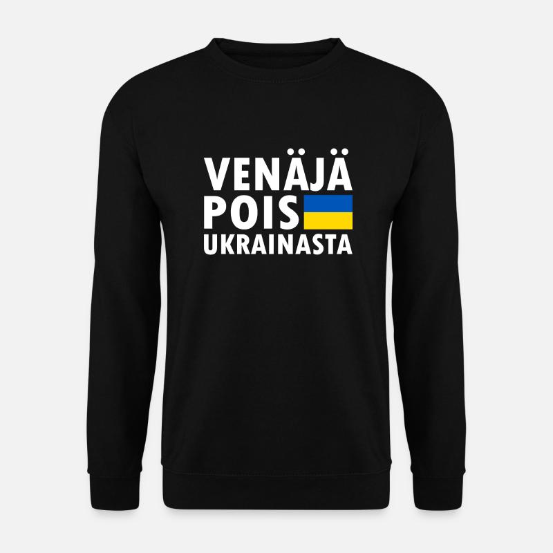 venäjä pois ukrainasta - Unisex Pullover - Schwarz