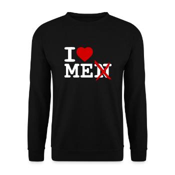 I love me - Unisex Sweatshirt - black - Front - Alina (178cm) & Michal (187cm)
