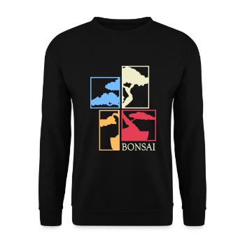 BONSAI Bonsai Master Bonsai Art nebari shohin - Unisex Sweatshirt - black - Front - Alina (178cm) & Michal (187cm)