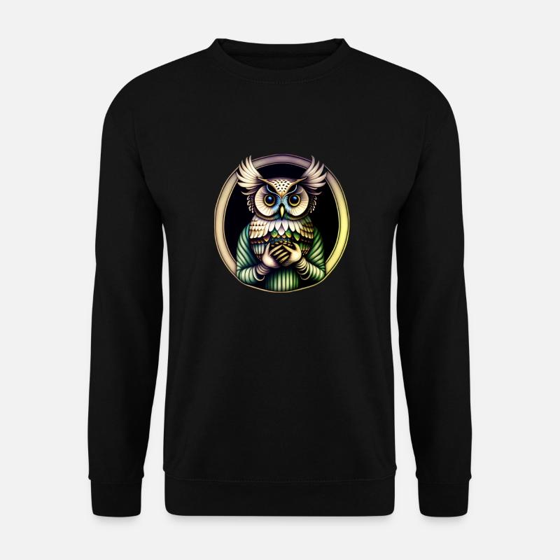 owl - Unisex Sweatshirt - black