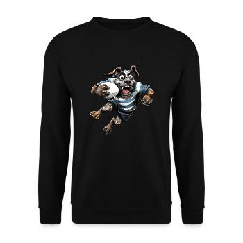Rugby canin - Sweat-shirt Unisexe - noir - Devant - Alina (178cm) & Michal (187cm)
