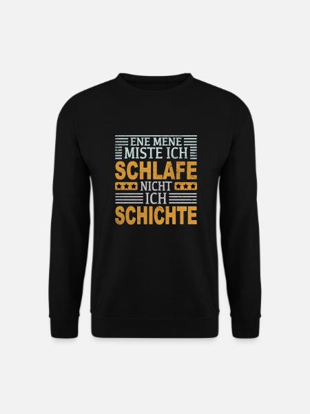 Schicht Schlafen Nachtschicht - Unisex Pullover - Schwarz