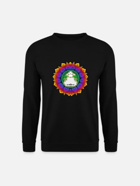 Sheep Mandala - Unisex Sweatshirt - black