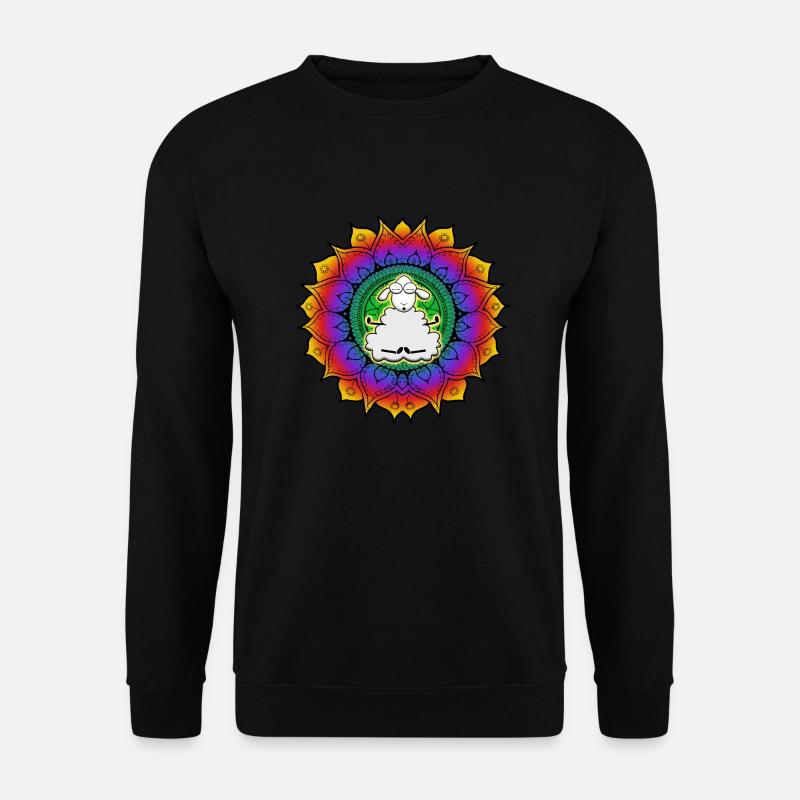 Sheep Mandala - Unisex Sweatshirt - black