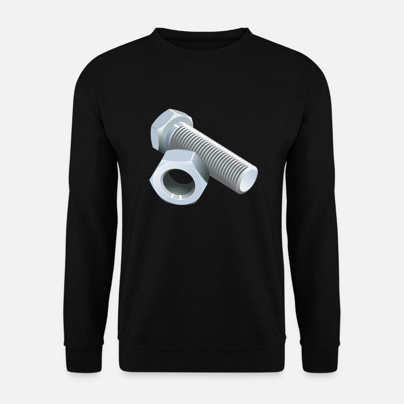 Schraube - Unisex Pullover - Schwarz
