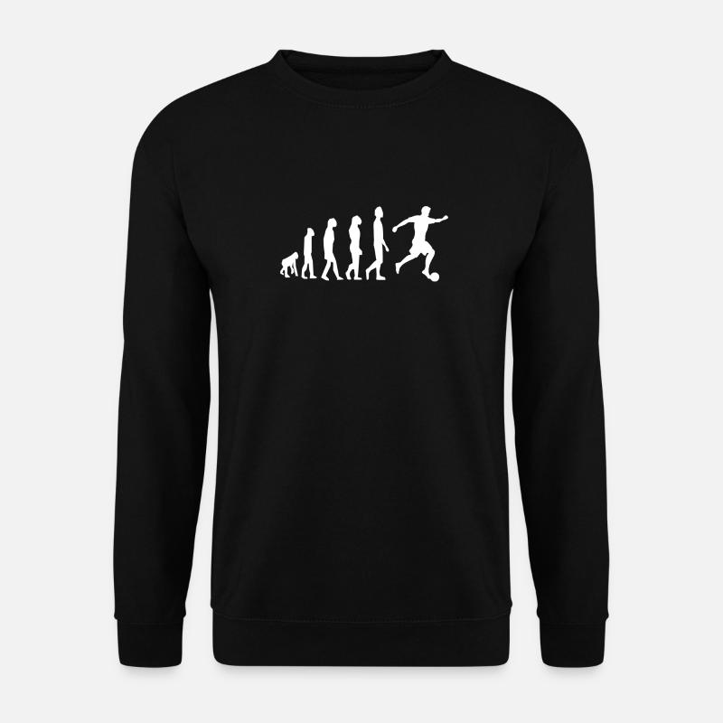 Fußball Fußballer Evolution Soccer Football Player - Unisex Pullover - Schwarz