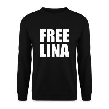Free lina - Unisex Pullover - Schwarz - Vorne - Alina (178cm) & Michal (187cm)