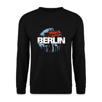 Brandenburg Gate, Berlin, Germany - Unisex Sweatshirt - black - Front - Alina (178cm) & Michal (187cm)