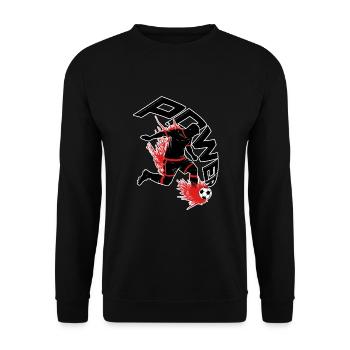 La puissance du football - Sweat-shirt Unisexe - noir - Devant - Alina (178cm) & Michal (187cm)