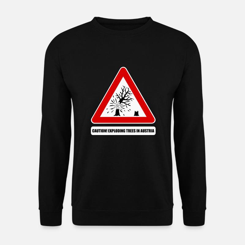 explodierende bäume,  exploding trees Austria - Unisex Pullover - Schwarz