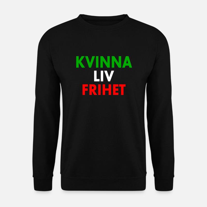 FRAU LEBEN FREIHEIT - Unisex Pullover - Schwarz