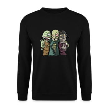 Zombies Halloween - Sweat-shirt Unisexe - noir - Devant - Alina (178cm) & Michal (187cm)