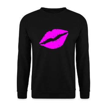 baiser - Sweat-shirt Unisexe - noir - Devant - Alina (178cm) & Michal (187cm)