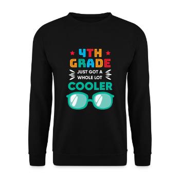 La 4e année est devenue beaucoup plus cool. - Sweat-shirt Unisexe - noir - Devant - Alina (178cm) & Michal (187cm)