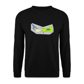 Du wurdest markiert, lol - Unisex Pullover - Schwarz - Vorne - Alina (178cm) & Michal (187cm)