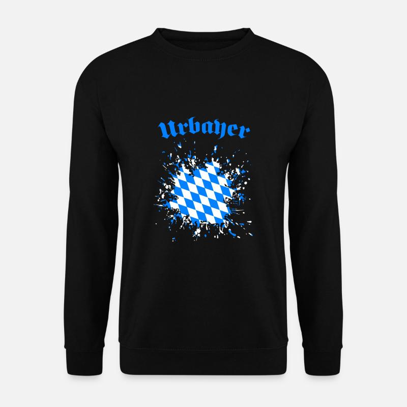 Urbayer, Oberbayern, MInga, Bayer - Unisex Pullover - Schwarz