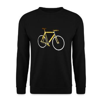 Rennrad Straße 1 - Unisex Pullover - Schwarz - Vorne - Alina (178cm) & Michal (187cm)