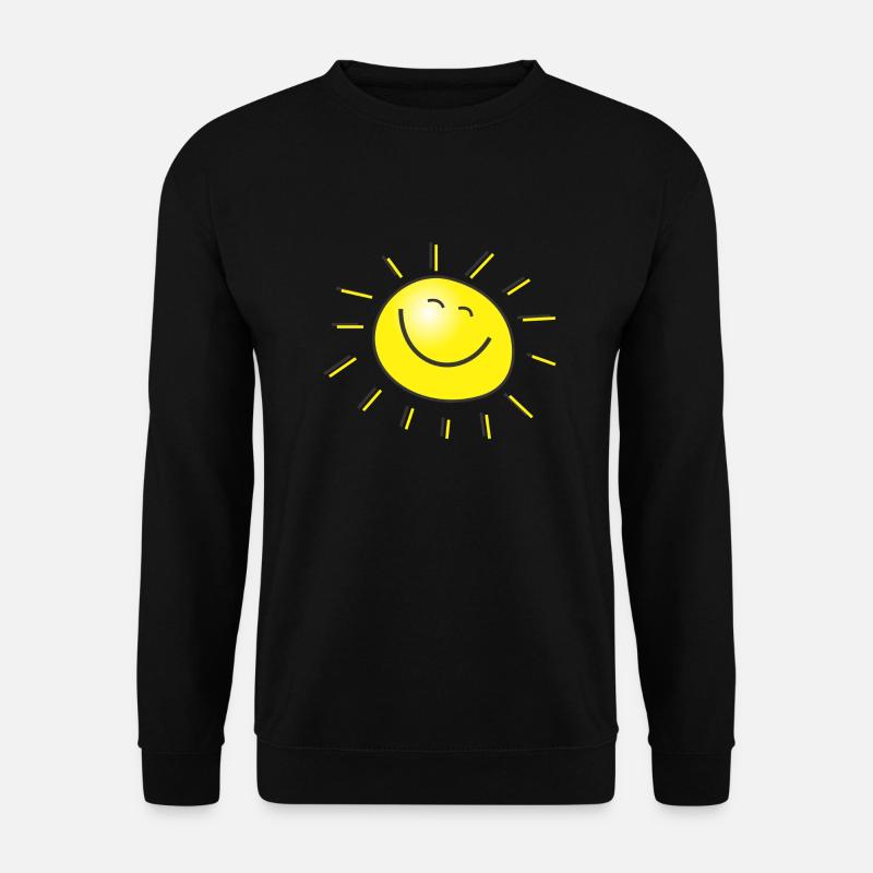 regenbogen sonne wolken wetter rainbow sun cloud50 - Unisex Pullover - Schwarz