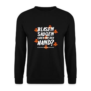 Leaf blowers - Unisex Sweatshirt - black - Front - Alina (178cm) & Michal (187cm)