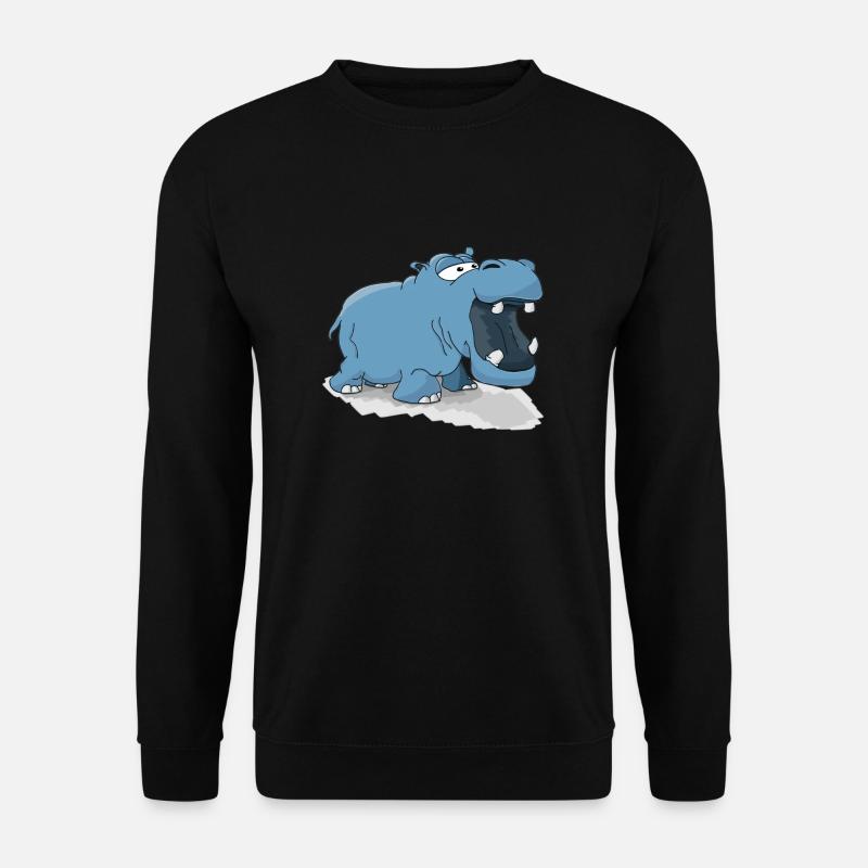 Hippo - Unisex Sweatshirt - black