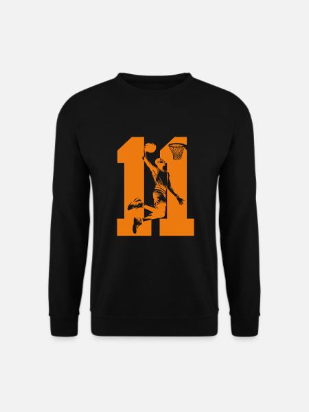 NUMMER 11 BASKETBALL 11. GEBURTSTAG - Unisex Pullover - Schwarz