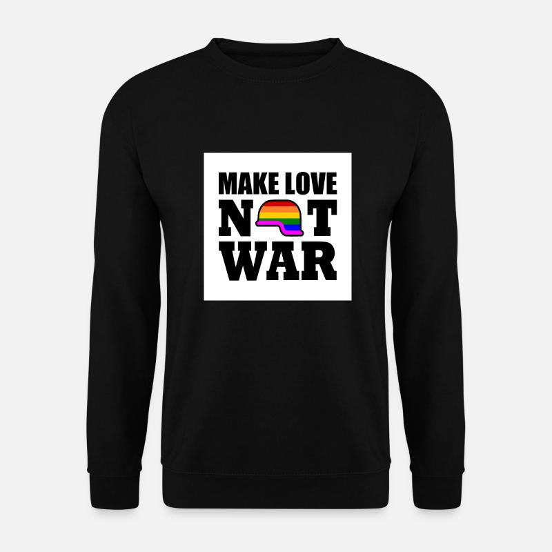 Make love not war - Unisex Sweatshirt - black