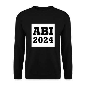 Abi 2024 - Unisex Pullover - Schwarz - Vorne - Alina (178cm) & Michal (187cm)