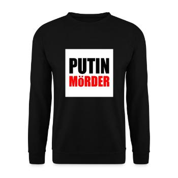Putin mörder - Sweat-shirt Unisexe - noir - Devant - Alina (178cm) & Michal (187cm)