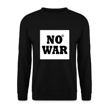 No war - Unisex Sweatshirt - black - Front - Alina (178cm) & Michal (187cm)