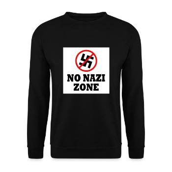 To the right - Unisex Sweatshirt - black - Front - Alina (178cm) & Michal (187cm)