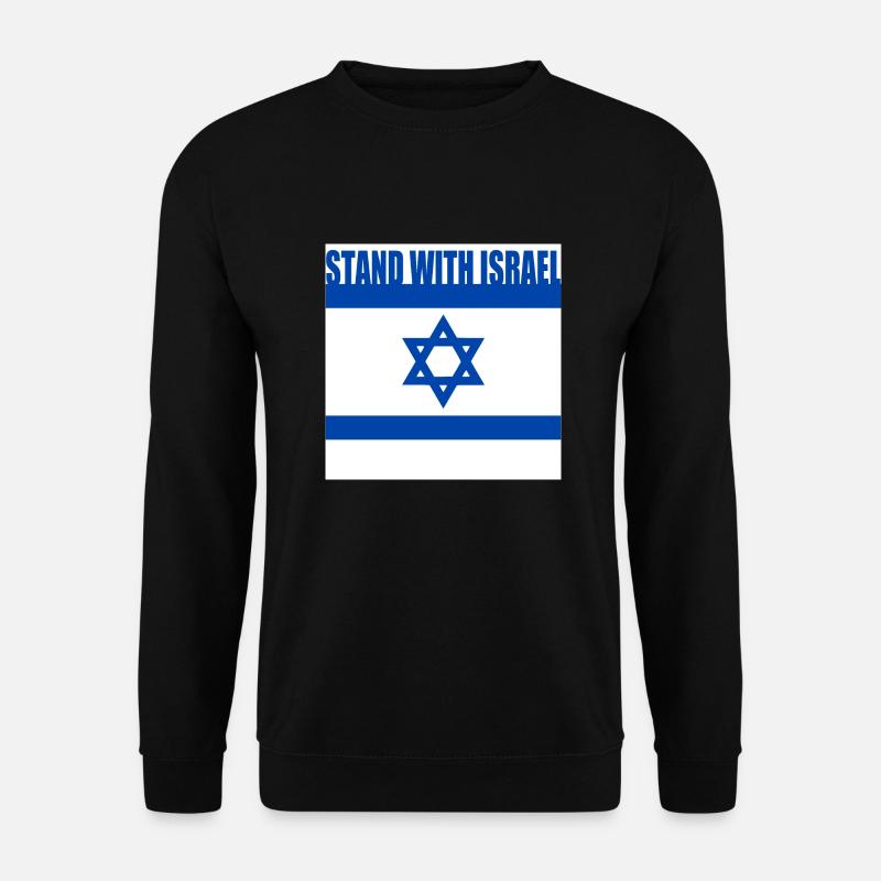 Stand with israel - Unisex Pullover - Schwarz