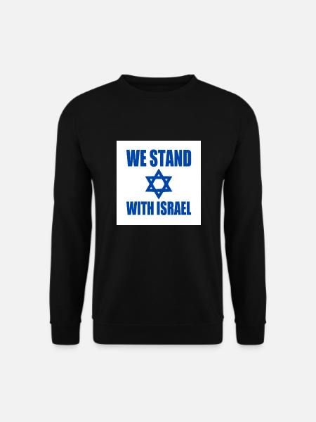 We stand with israel - Unisex Sweatshirt - black