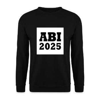 Abi 2025 - Unisex Pullover - Schwarz - Vorne - Alina (178cm) & Michal (187cm)
