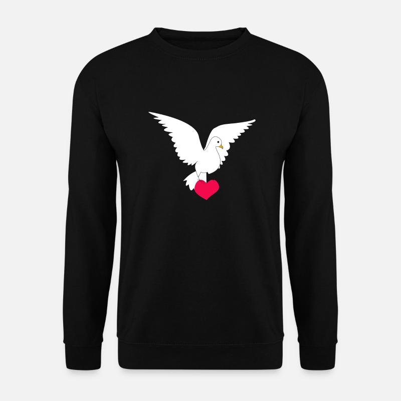 Friedenstaube - Unisex Pullover - Schwarz