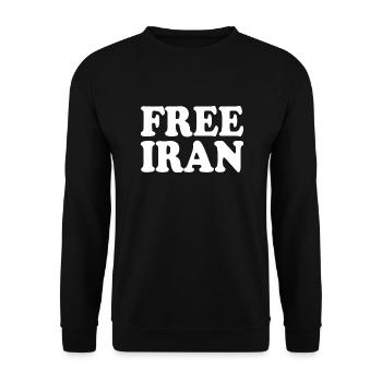 Free iran - Unisex Sweatshirt - black - Front - Alina (178cm) & Michal (187cm)