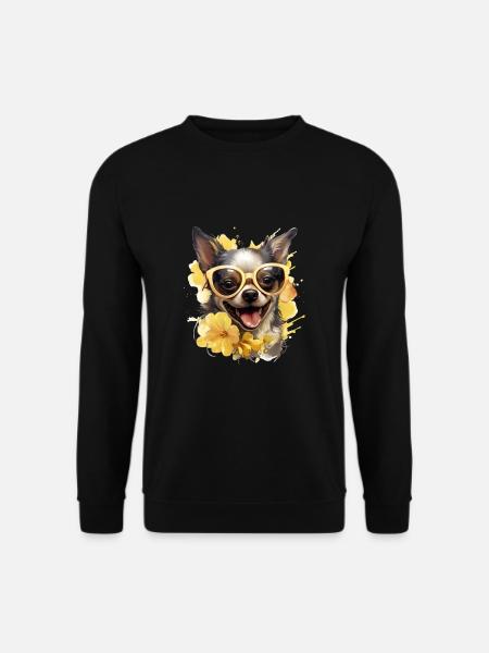 Chihuahua Hund Hunderasse - Unisex Pullover - Schwarz