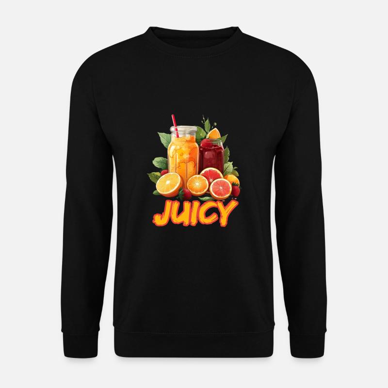 Frische Zitrusfrüchte Saftige Sommerfrüchte - Unisex Pullover - Schwarz