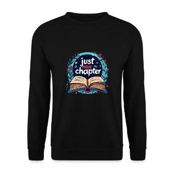 Just More Chapter - Unisex Pullover - Schwarz - Vorne - Alina (178cm) & Michal (187cm)