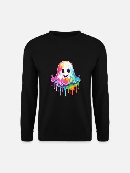 Niedlicher Geist Splash Art Street Style - Unisex Pullover - Schwarz