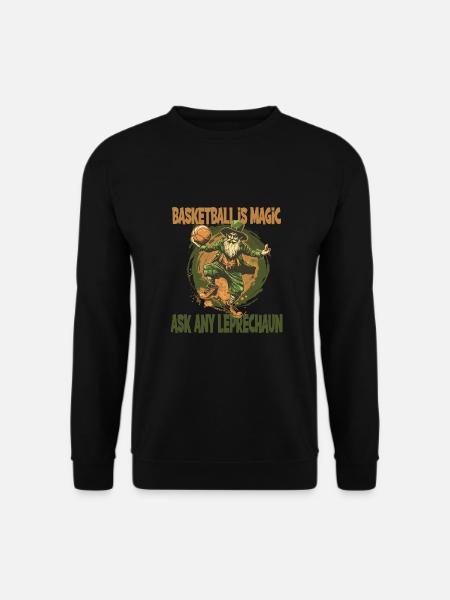 Basketball is my Magic ask my Leprechaun - Unisex Pullover - Schwarz