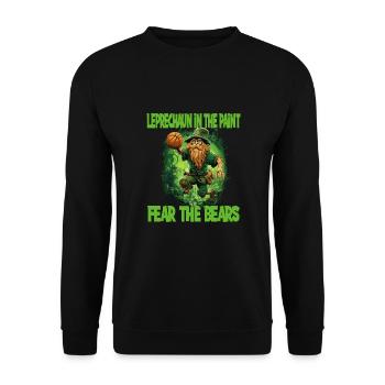 Leprechaun Bart Basketball für einen - Unisex Pullover - Schwarz - Vorne - Alina (178cm) & Michal (187cm)