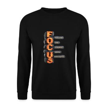 Follow One Course Until Successful - Unisex Pullover - Schwarz - Vorne - Alina (178cm) & Michal (187cm)